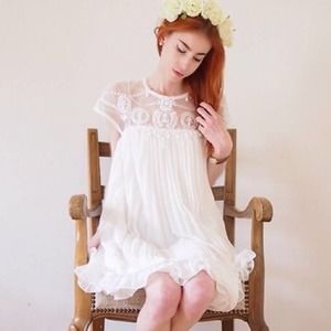 Chicwish Beads Embellished Pleated Dolly Dress